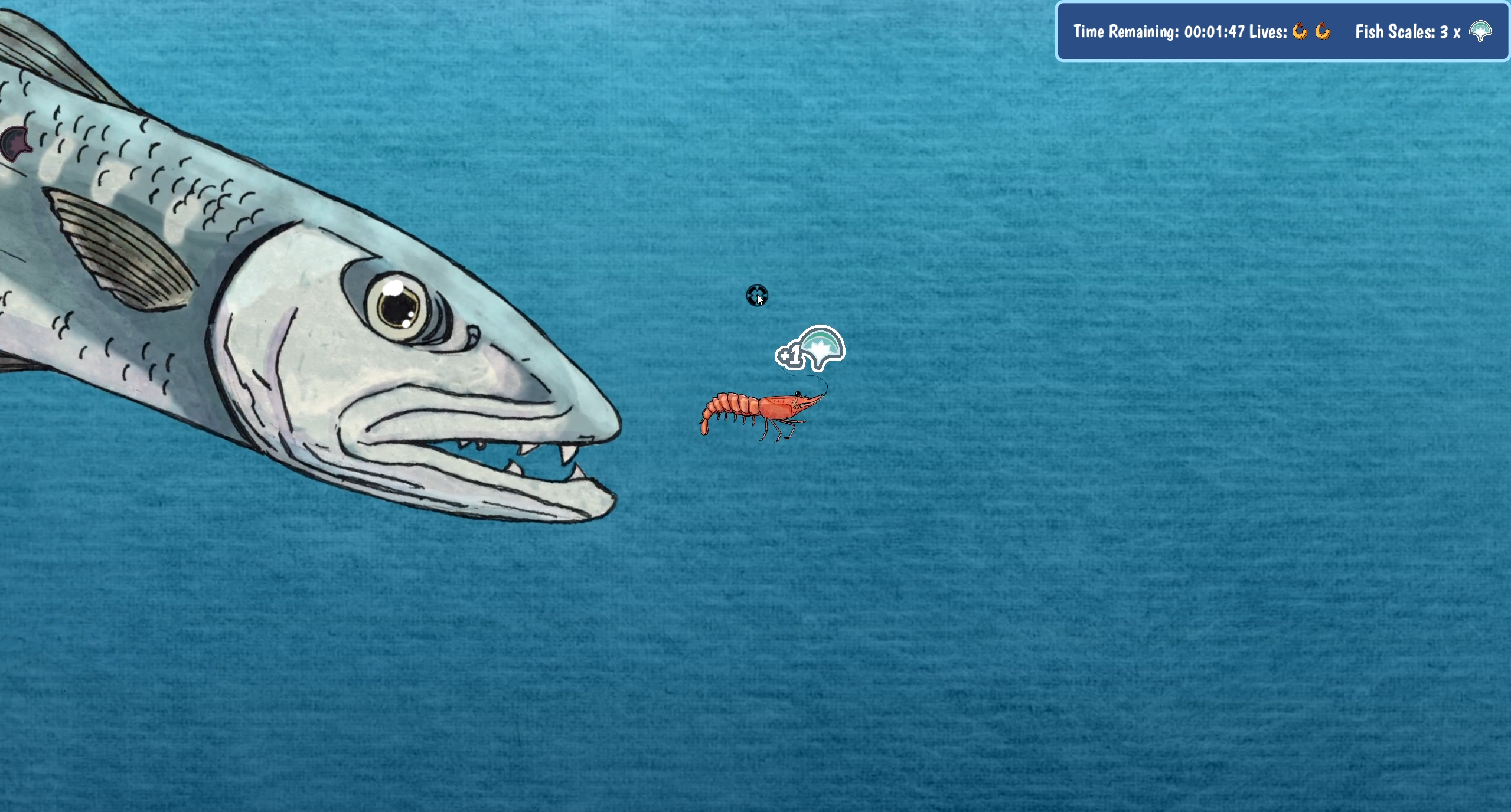 Shrimp Escape Barracuda Enemy
